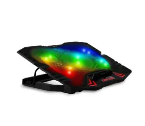 EVOLVEO Ania 5RGB černá / chladící podložka pro notebook do 15.6" / 1x 125 mm & 4x70 mm ventilátor / RGB podsvícení