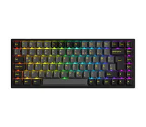 AKKO 3084B Plus zlatá/černá / herní klávesnice / RGB – Akko V3 Pro Switches / ISO DE / USB-C / Bluetooth