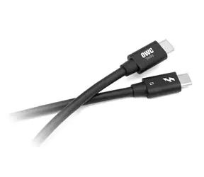 OWC kabel Thunderbolt 5 (0.8m) černá / 2x USB-C (samec) s podporou TB5
