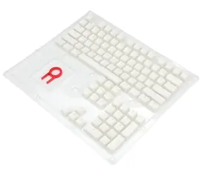 Redragon A130 PBT Doubleshot bílá / kryty kláves / 104 ks / US