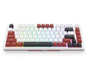 Redragon K721WRB Stormhunter bílá / Herní klávesnice / mechanická / Redragon UltraMag / RGB / USB / US