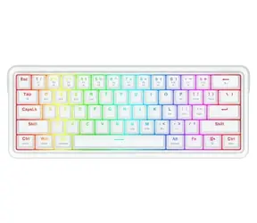 Redragon Draconic V2 K730W-RGB-PRO bílá / Herní klávesnice / mechanická / RGB / USB / US