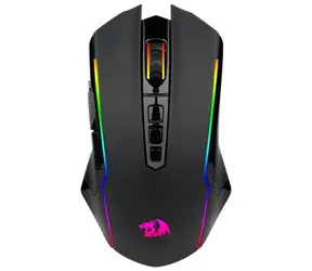 Redragon M914-RGB NIX černá / Bezdrátová herní myš / optická / 5000 DPI / 9 tlačítek / RGB / USB / RF 2.4 GHz