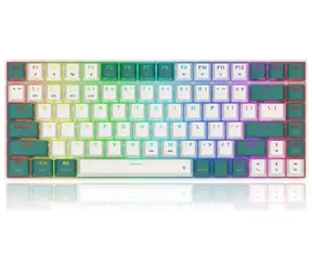 Redragon K678WG-RGB-PRO Singed zelená / Herní klávesnice / mechanická / Redragon switches / RGB / BT / USB / US