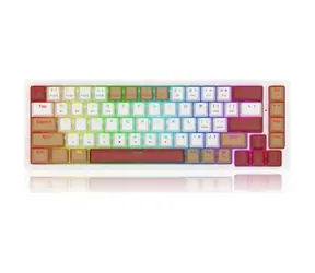 Redragon K677WLR-RGB-PRO Rammus hnědá / Herní klávesnice / mechanická / Redragon switches / RGB / BT / USB / US 