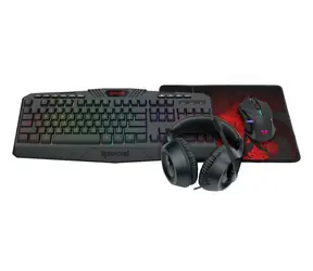 Redragon S101-BA-3 černá / Herní set 3v1 / klávesnice / myš / sluchátka / USB / RGB