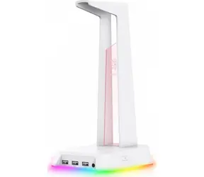 ONIKUMA ST-2 bílá / Stojan na sluchátka / RGB / 2x USB 2.0 / jack 3.5 mm / kabel 1.1 m