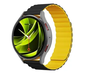 Mobile Origin Easy Strap Magnetic Watch magnetický řemínek Quick Release 22mm černo-žlutá