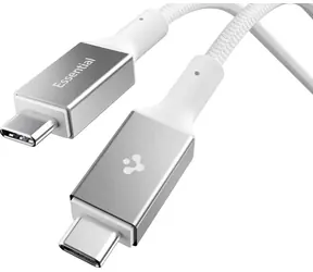 Spigen EB10015CC Essential USB C na USB C 100W kabel 1.5m bílá / USB 3.2 Gen1