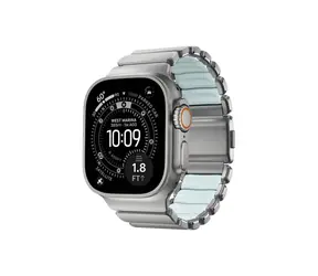 Nomad Stratos Band FKM řemínek pro Apple Watch 45/46/49mm stříbrná/modrá