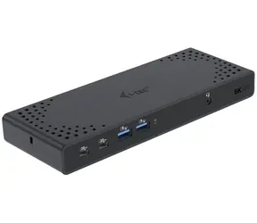 i-tec Dual Display Docking Station Gen2 černá / 2× HDMI / 2× DisplayPort / 4× USB 3.0 / 2× USB-C 3.1 / LAN