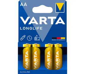 Varta Longlife Baterie AA 4ks / 1.5V / alkalická / v blistru