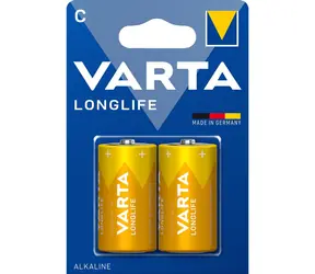 Varta Longlife Baterie Baby C LR 14 / 1.5V / 7800mAh / alkalická / 2ks / v blistru 