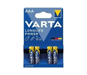 Varta Longlife Baterie Micro AAA 4ks / 1.5V / alkalická / v blistru
