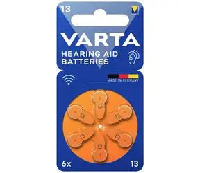 Varta knoflíkové baterie do naslouchátek 6 ks / 1.4V / velikost 13