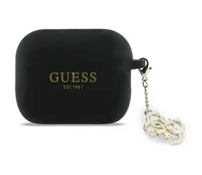 Guess 4G Charm Silikonové Pouzdro pro AirPods Pro 3 Black