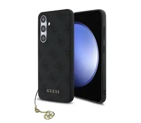 Guess 4G Charm Zadní Kryt pro Samsung Galaxy S24 FE Grey