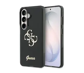 Guess IML 4G Script Metal Logo Zadní Kryt pro Samsung Galaxy 26 Black