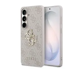 Guess PU 4G Metal Logo Zadní Kryt pro Samsung Galaxy S26+ Pink