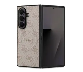 Guess PU Leather 4G Colored Ring Magnetic Zadní Kryt pro Samsung Galaxy Z Fold 7 Pink