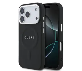 Guess PU Saffiano MagSafe Zadní Kryt pro iPhone 17 Pro Black