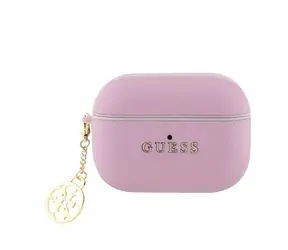 Guess Saffiano 4G Charm Pouzdro pro AirPods Pro 2 Pink