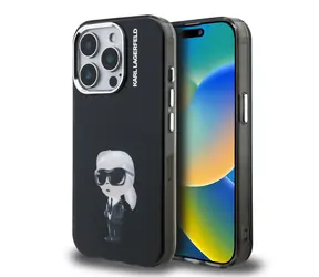 Karl Lagerfeld IML Aquarelle Karl Zadní Kryt pro iPhone 15 Pro Black