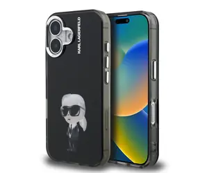Karl Lagerfeld IML Aquarelle Karl Zadní Kryt pro iPhone 16 Black