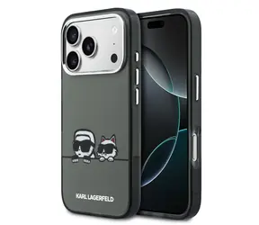 Karl Lagerfeld IML K&CH Heads Logo MagSafe Zadní Kryt pro iPhone 17 Pro Max Black