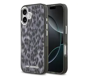 Karl Lagerfeld IML Leopard MagSafe Zadní Kryt pro iPhone 17 Grey