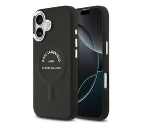 Karl Lagerfeld PU RSG Logo MagSafe Zadní Kryt pro iPhone 17 Black