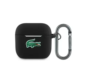 Lacoste Liquid Silicone Croc Logo Pouzdro pro AirPods 4 Black
