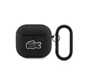 Lacoste Petit Pique Croc Logo Patch Pouzdro pro AirPods 4 Black