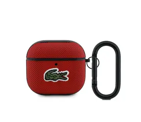Lacoste Petit Pique Croc Logo Patch Pouzdro pro AirPods 4 Red