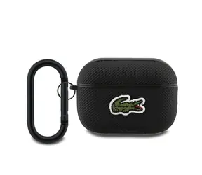 Lacoste Petit Pique Croc Logo Patch Pouzdro pro AirPods Pro 2 Black
