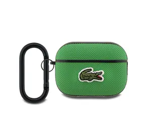 Lacoste Petit Pique Croc Logo Patch Pouzdro pro AirPods Pro 2 Green