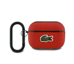 Lacoste Petit Pique Croc Logo Patch Pouzdro pro AirPods Pro 2 Red