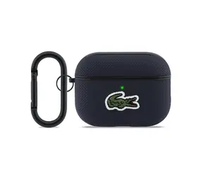 Lacoste Petit Pique Croc Logo Patch Pouzdro pro AirPods Pro 3 Blue