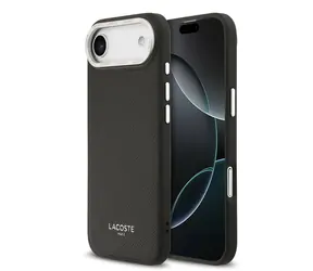 Lacoste PU Leather Champs Elysees MagSafe Zadní Kryt pro iPhone Air Black