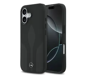 Mercedes Leather The Move MagSafe Zadní Kryt pro iPhone 17 Black