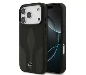 Mercedes Leather The Move MagSafe Zadní Kryt pro iPhone 17 Pro Black