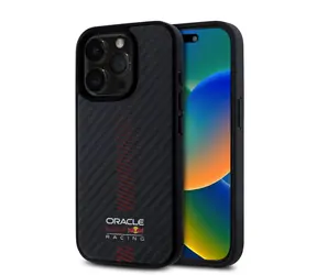 Red Bull Carbon Powerbar MagSafe Zadní Kryt pro iPhone 15 Pro Max Black