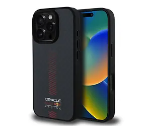 Red Bull Carbon Powerbar MagSafe Zadní Kryt pro iPhone 16 Pro Max Black