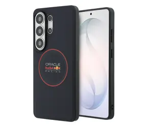 Red Bull PU Leather Meshed Red Ring Magnetic Zadní Kryt pro Samsung Galaxy S26 Ultra Navy