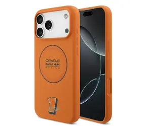 Red Bull Silicone Blue Ring MagSafe Zadní Kryt pro iPhone 17 Pro Max Orange