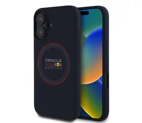 Red Bull Silicone Red Ring MagSafe Zadní Kryt pro iPhone 16 Plus Navy