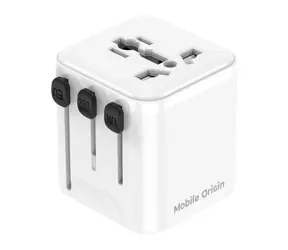 Mobile Origin PW30 Universal Travel Adapter bílá / Cestovní nabíječka / EU/UK/US/AU