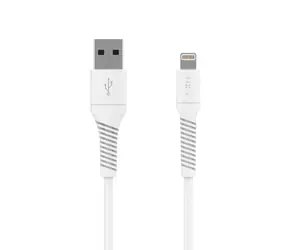 FIXED Datový a nabíjecí kabel s konektory USB/Lightning 1.2m USB 2.0 bílý