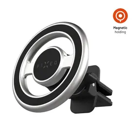 FIXED Magnetický kovový držák MagMount Vent do ventilace s podporou MagSafe stříbrný