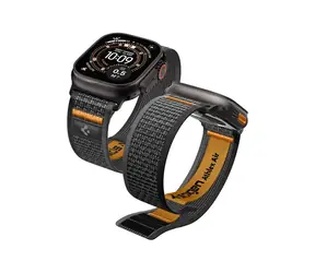 Spigen Athlex Air 2 Active Band řemínek pro Apple Watch 49mm/46mm/45mm/44mm černo-oranžová